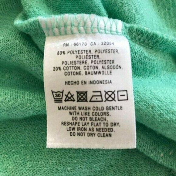 ANTHROPOLOGIE POSTMARK Endash Boucle Green White Marled Top Peplum Size XS EUC - Picture 7 of 8